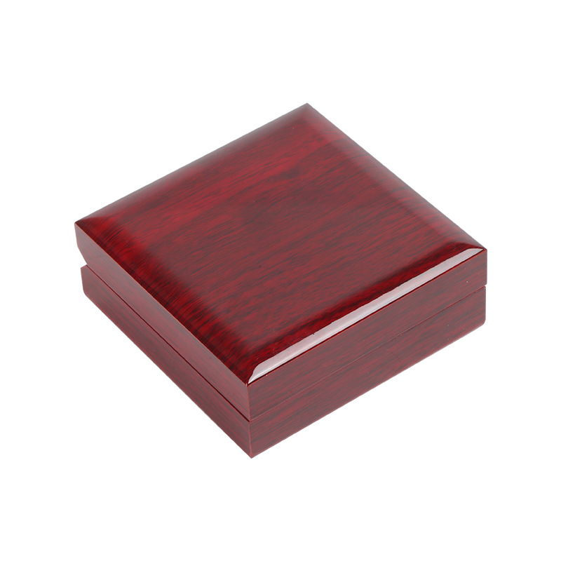 Cross-Border Wooden Ring Pendant Jewelry Box Led Light Open Lid Light Necklace Box Wooden Jewelry Storage Box