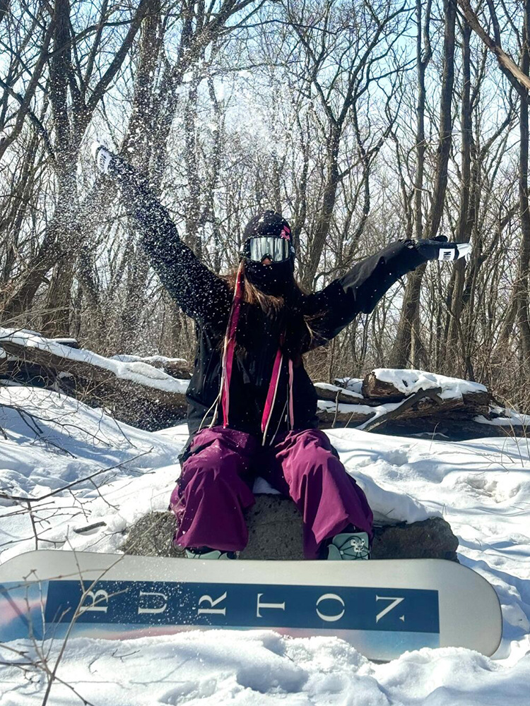 Ice Outdoor Couple Wear Sports Charge Hooded Ski suit Violet American Style Heavy Industry Snow Wear Pants