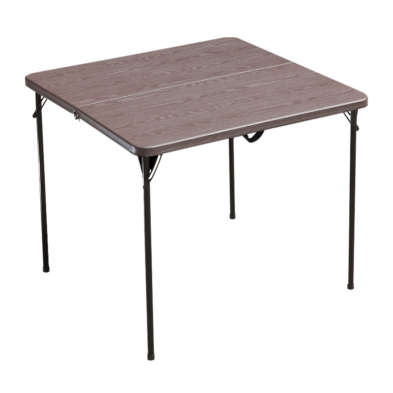 Cross-Border Popular Outdoor Folding Table, Study Table, Foldable Square Table, Dual-Purpose Table for Setting up Stalls, Camping, Dining, and Home Use