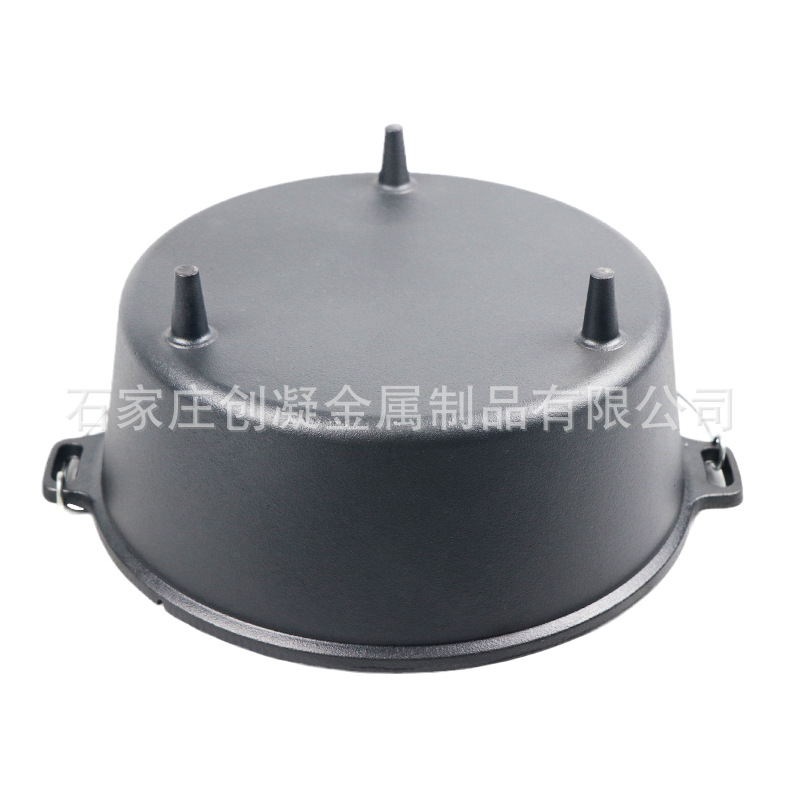 Hebei Factory Export Quality Camping Cast Iron Pot Dutch Pot Outdoor Large Hanging Pot Raw Iron Pot Open Fire Bonfire
