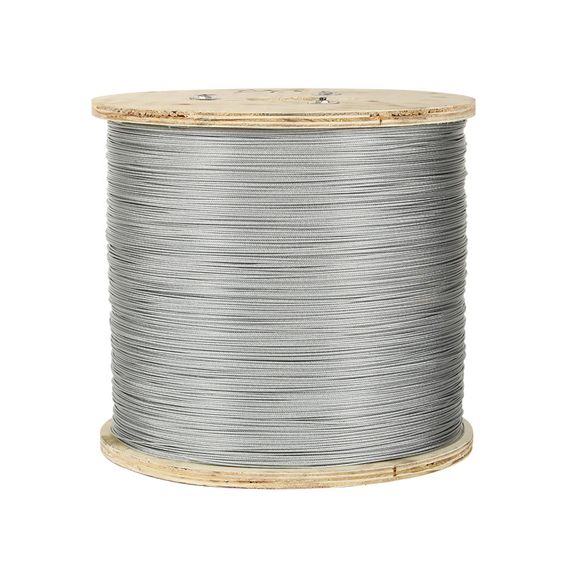 201/304 Galvanized Steel Wire Rope 7*7 Steel Wire Rope Plastic Coated Galvanized Steel Wire Rope Lighting Decoration Greenhouse Traction Rope