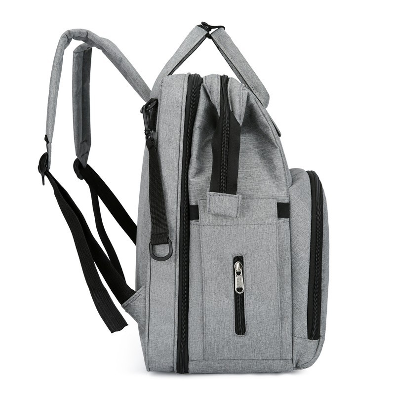 Mummy Bag Multifunctional Anti-Mosquito Foldable Crib Portable Mother and Baby Bag Large Capacity Travel Double Backpack