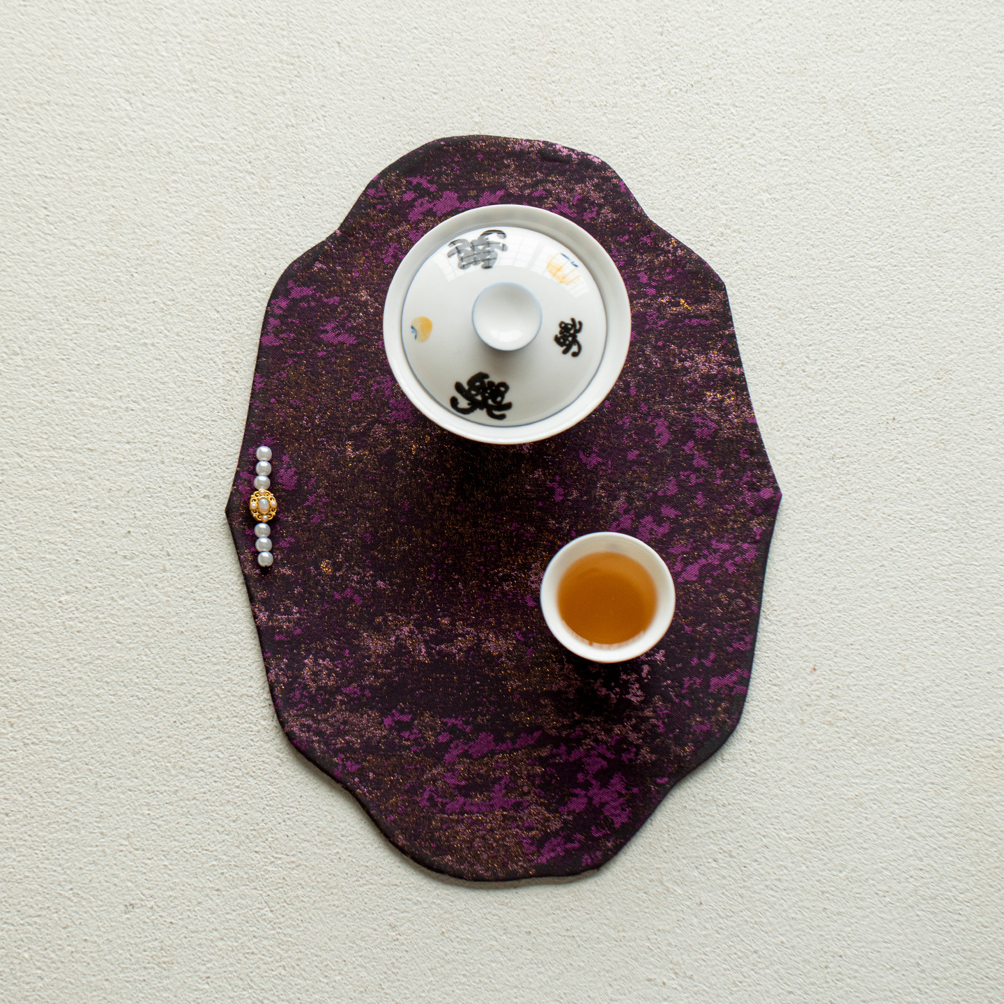 Large Thickened Double-Sided Tea Mat High-End Light Luxury Tablecloth Table Runner Home Waterproof Heat Insulation Mat Tea Ceremony Accessories