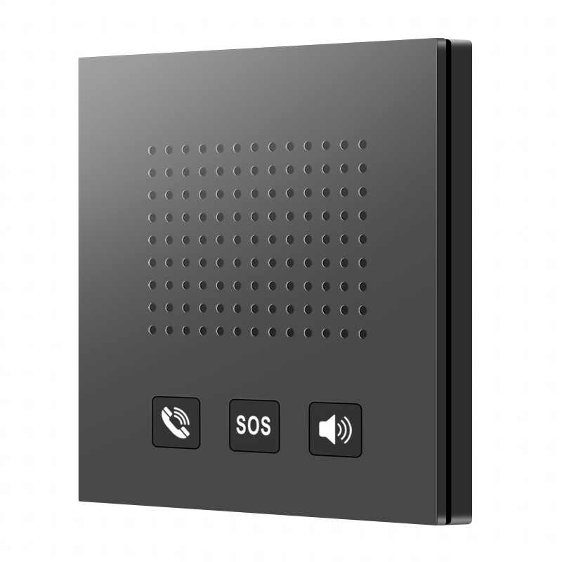 Hotel One-Touch Call Phone Type 86 Concealed Embedded Hands-Free Phone Panel Wall-Mounted Sos Pager
