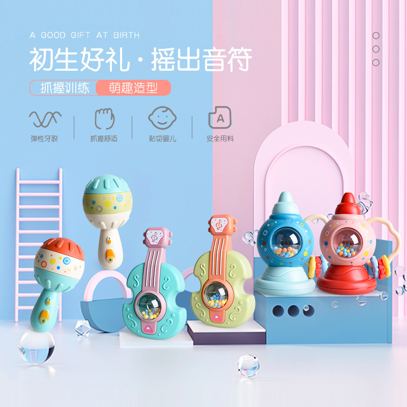 Погремушка для новорожденных, колокольчик, песочные молотки для детей до 6 лет