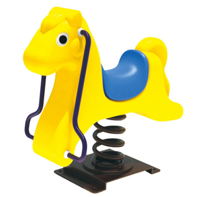Kindergarten outdoor spring rocking horse Community Park Children's rocking outdoor seesaw balance Trojan playground