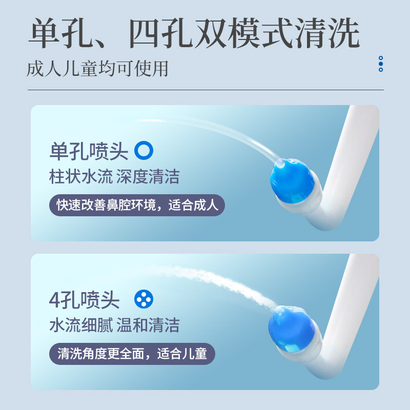 Anmukang Nasal Washer Household Nasal Washer Adult Nose Children Manual Nose Washer Sea Salt Water Spray Pot