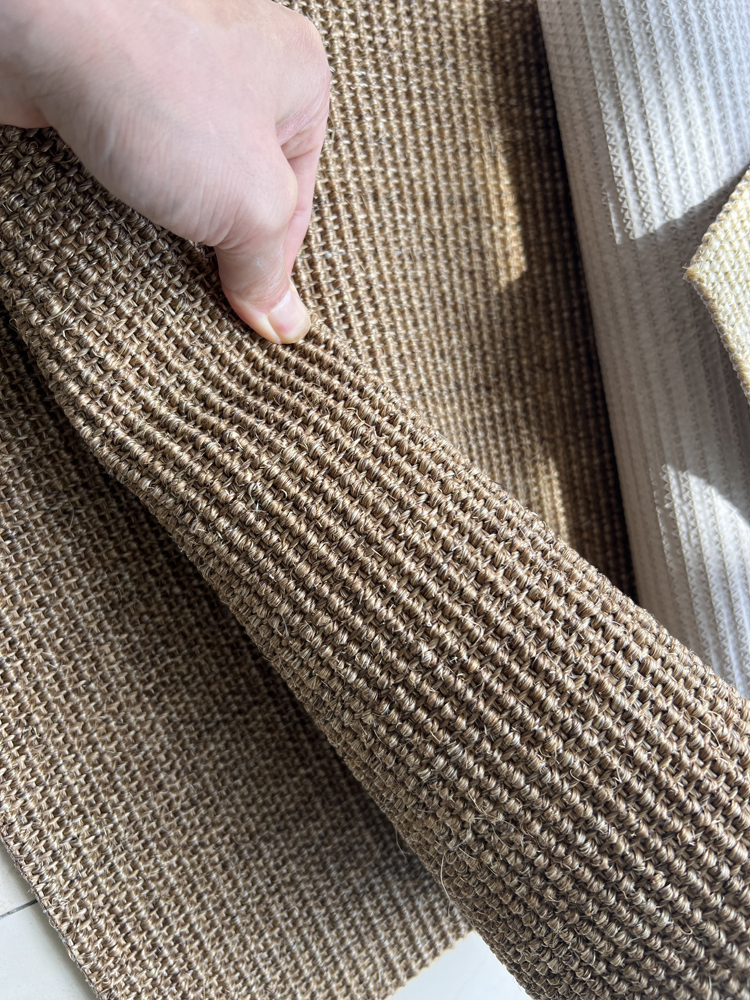 Master Lao Teng's Sisal and Jute Weaving Material Veneer Furniture Wardrobe Door Decoration Ceiling Decoration Natural Linen Material