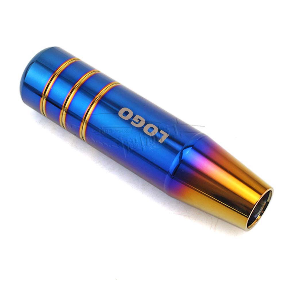 Car Modified Baked Blue Gear Head 8.5/13/18CM Stainless Steel Gear Lever Manual Gear Baked Blue Gear Head