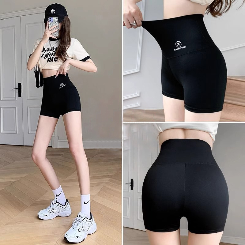 Трехточечные брюки безопасности для женщин, антиэкспозиционные, летние тонкие, популярные, сексуальные, поднимающие ягодицы, короткие леггинсы