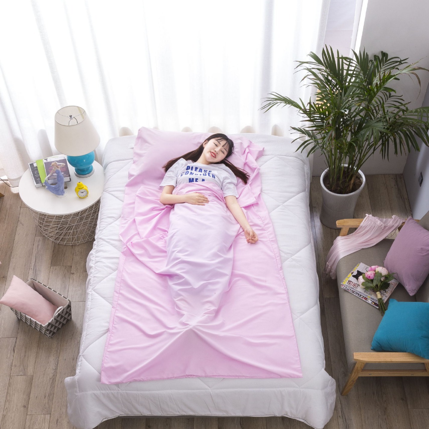 Travel Ultra-light Hotel Dirty Sleeping Bag Convenient Travel Train Sleeper Travel Non-disposable Bed Sheet Sleeping Bag