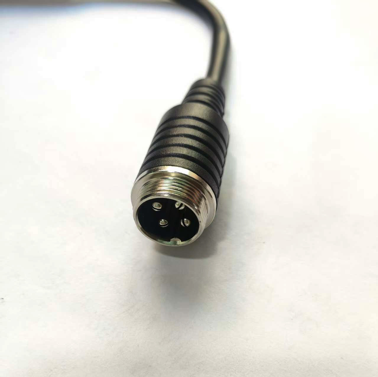 One-To-Two Seat Cushion Power Supply (Secondary Cable) M12-4P Aviation Connector to Sr, Length 20cm, Tail Length 5cm