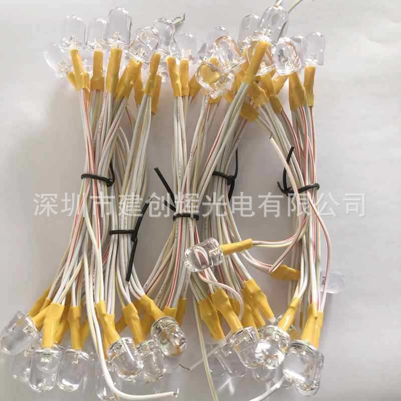 Dc3V F10 Round Head Yellow Light Non-Waterproof Led Light String for Small Household Appliances, Toys, Gifts and Crafts