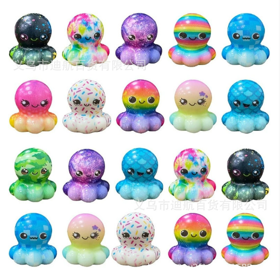 Кросс-бордерный Amazon игрушка-сквиши осьминог мультяшный гашапон аксолотль Pu для снятия стресса оптом