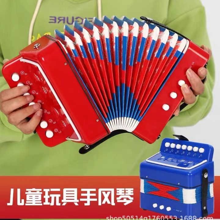 Source Factory Wholesale Abs 7-Key 2-Bass Kidsren's Accordion Kidsren's Keyboard Musical Instrument Asia