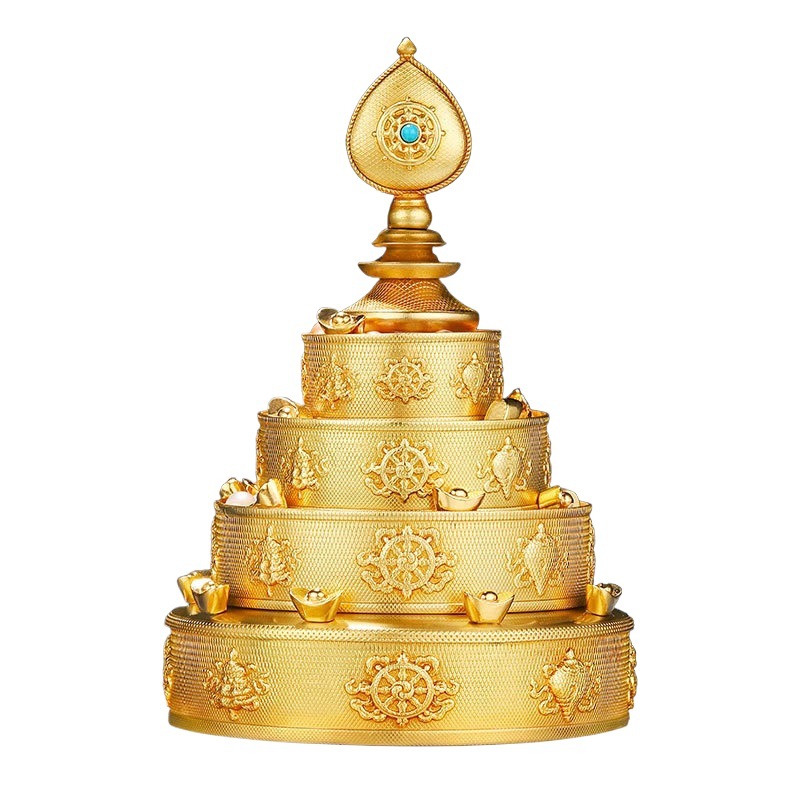 Pure Copper Mandala Plate, College Design, Can Be Carried with You for Mandala Eight Auspicious Mandala Compass, Small Mandala 10cm