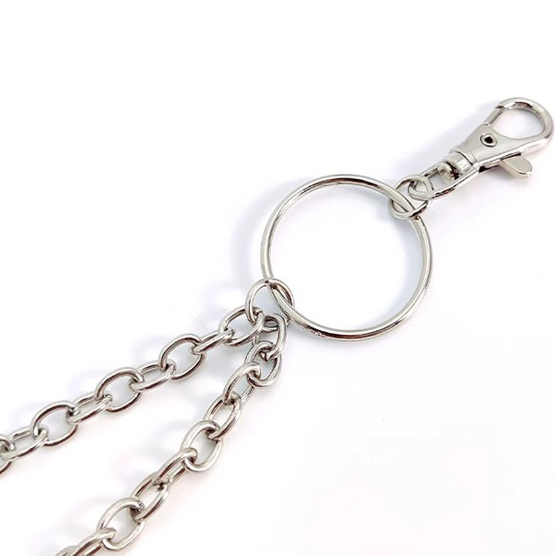 European and American New Jewelry Punk Rock Metal Five-Pointed Star Pendant Trouser Chain Versatile Hip-Hop Star Jeans Waist Chain