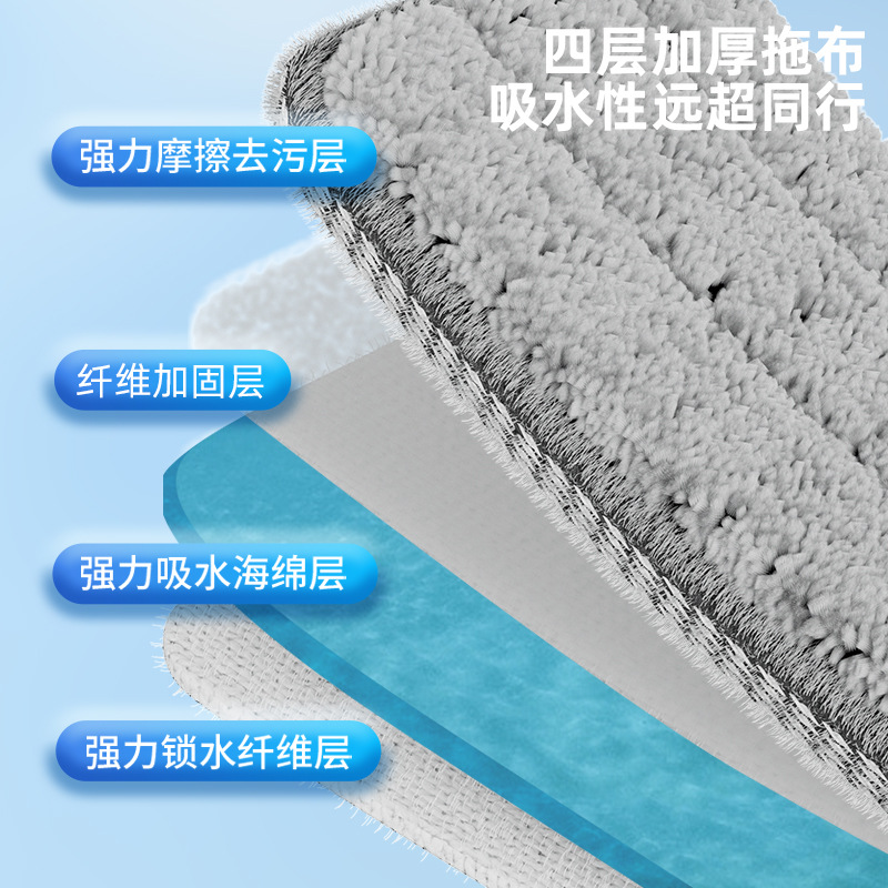 Oriental Liangjie first generation scratch-free hand washing mop wet and dry separation one mop household flat mop