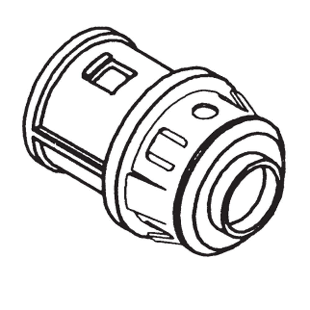 Zinc Alloy 3/8" Snap-In Connector Insulated Throat Snap in Connector Insulated