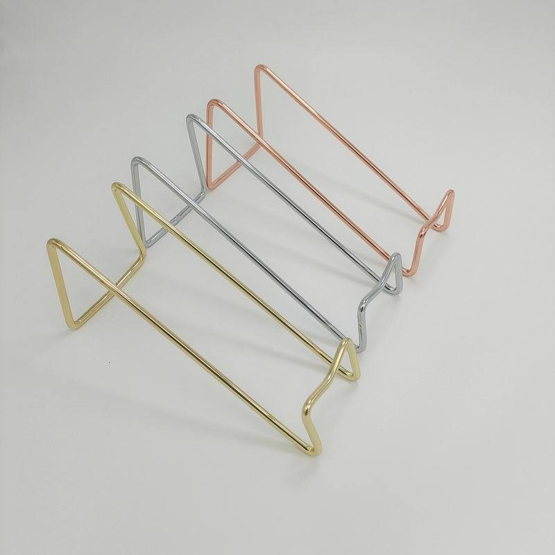 Подставка для вина из железа, простой держатель для вина цвета розового золота, украшение, наклонная подставка для стола