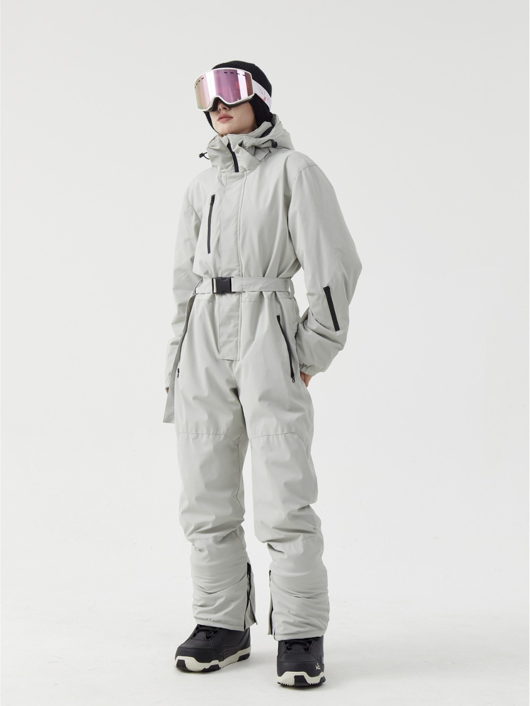 Women's Ski Suit One-Piece Winter Warm Double-Board Thickened Outdoor Men's Ski Jacket Snowboard Pants Equipment