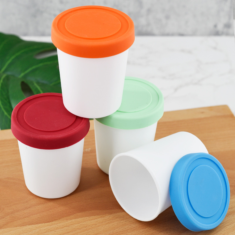 Ice Cream Cup Home-Made Ice Cream Mold Ice Cream Bucket Container Reusable Ice Cream Box Ice Storage Box