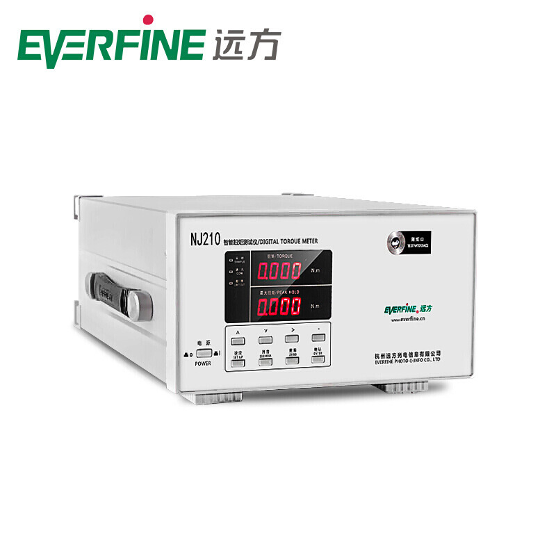 Everfine/Yuanfang Intelligent Torque Tester Nj210 Dual Window Display Can Set Torque Upper Limit Value