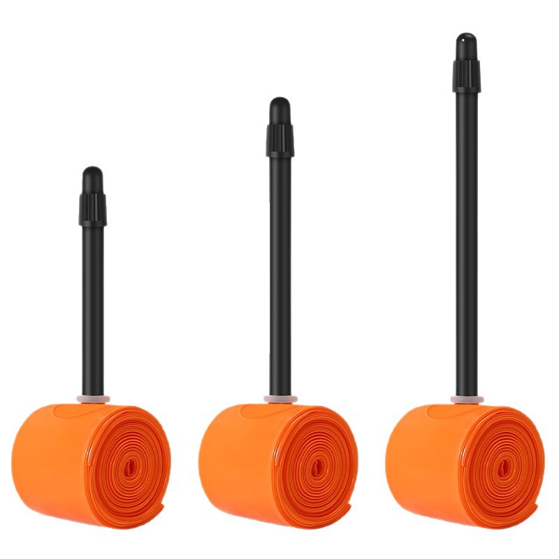 Jcsp Road Bike Inner Tube 700C French Valve Ultra-Lightweight Tpu Inner Tube Cycling Accessories Orange-Tpu01
