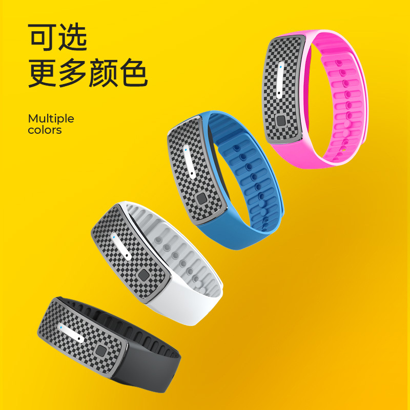 Factory mosquito repellent summer electronic ultrasonic mosquito repellent anti-mosquito bracelet intelligent outdoor field anti-mosquito silicone bracelet