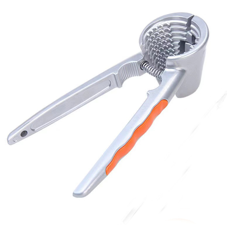 Зажим для грецких орехов, воронкообразный зажим, инструмент для орехов, зажим с оранжевой ручкой