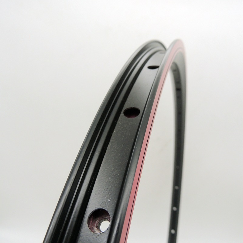 26-inch mountain bike rim 32-hole v brake aluminum alloy double-layer color edge Red Edge knife ring beauty mouth