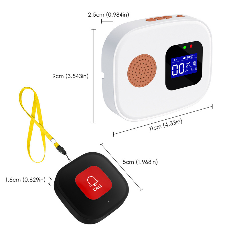 Graffiti Wifi Elderly Pager Smart Emergency Call Button Nursing Home Sos Elderly Fall Help Equipment