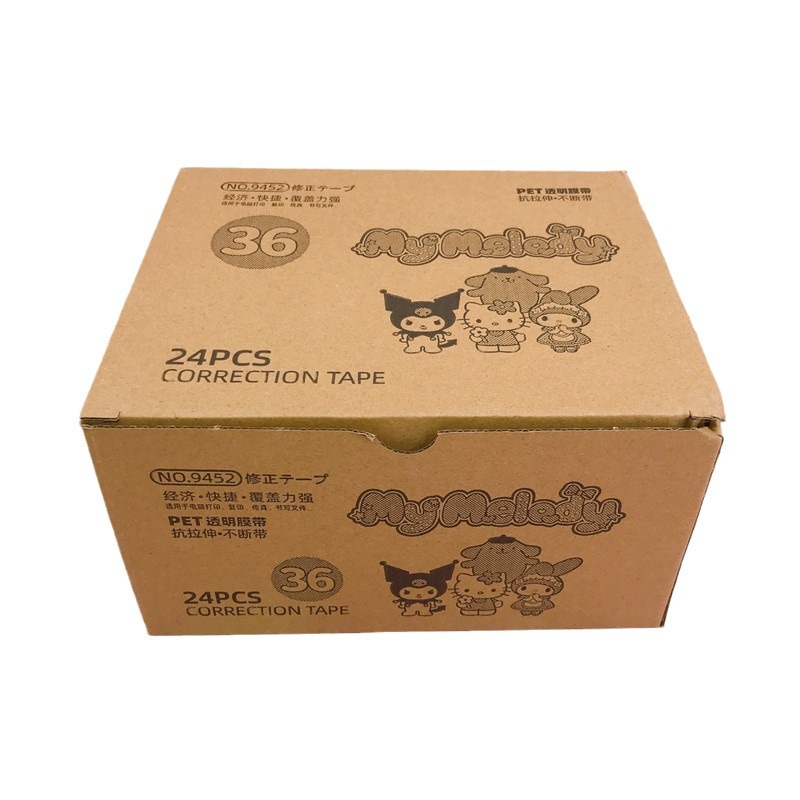 New Sanrio correction tape primary and secondary school student stationery cute mini melody correction tape large capacity correction tape