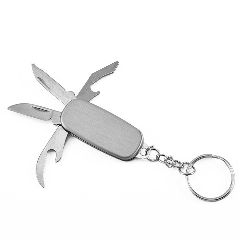 Factory Direct spring knife stainless steel multi-functional gift knife keychain multi-open knife outdoor folding tool