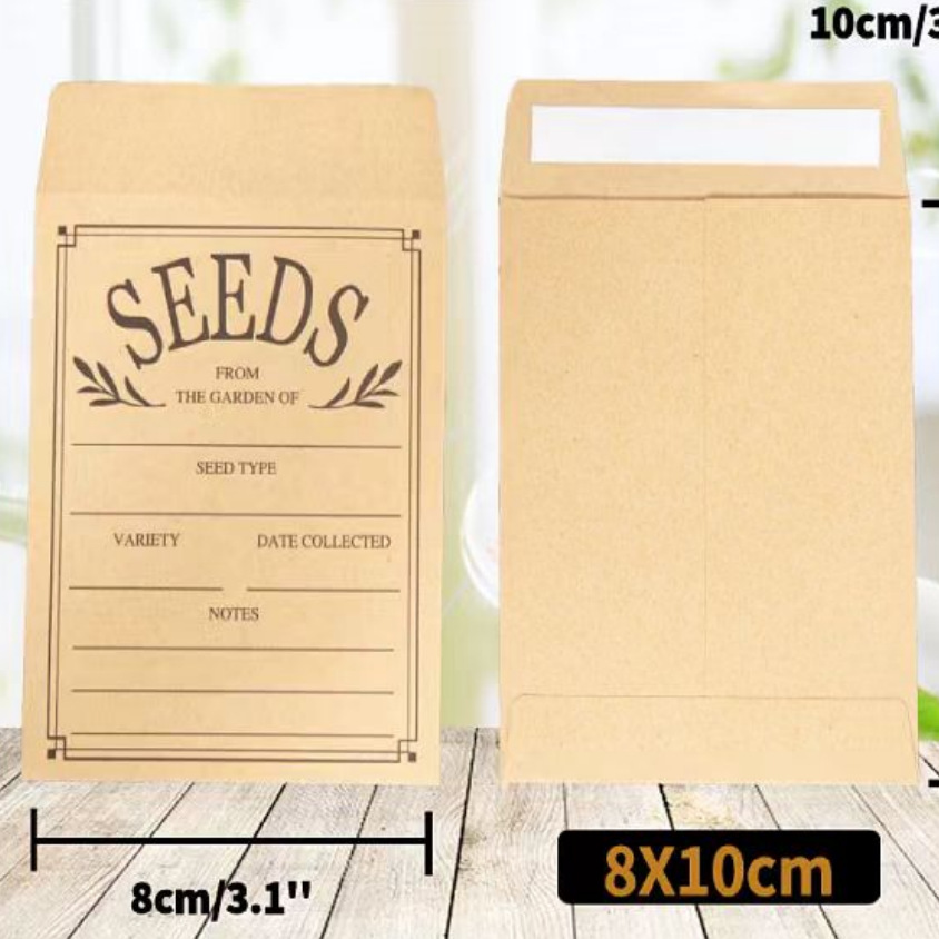 Коричневый упаковочный бумажный конверт для семян 10*8 разные размеры конверт для студентов семена овощей цветов конверт из кожи коровы