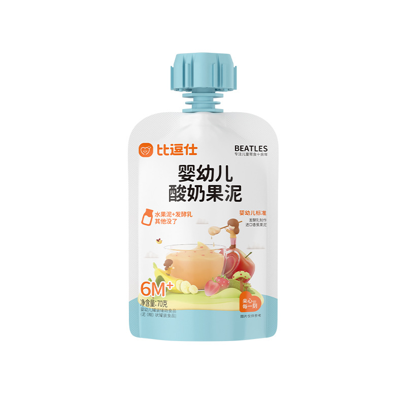 Bidushi Infant Yogurt Puree Kidsren's Baby Food Supplement Vitamin C Imported