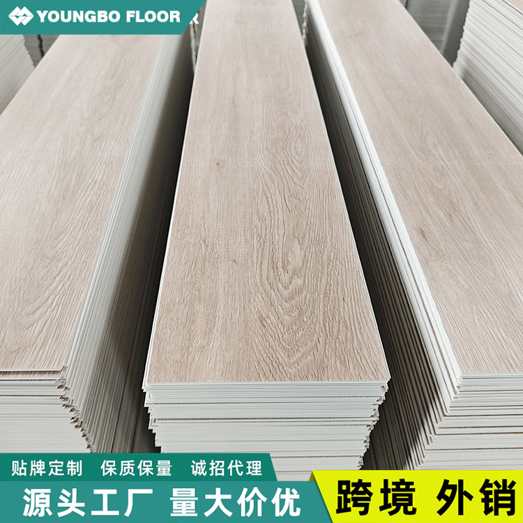 Customized Spc Stone Plastic Interlocking Flooring Hotel Apartment Click-Type Thickened Wear-Resistant New Material Fire-Resistant Stone Crystal Flooring