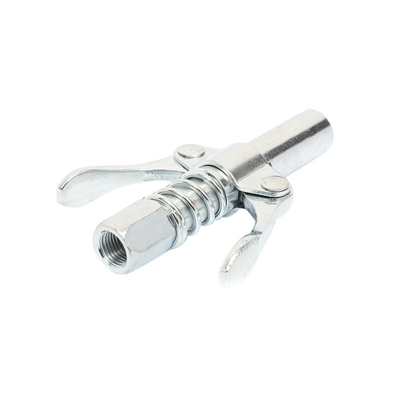 Locking clamp type high pressure oil nozzle generation gun head oil nozzle mechanical grease gun flat head self-locking grease nozzle head