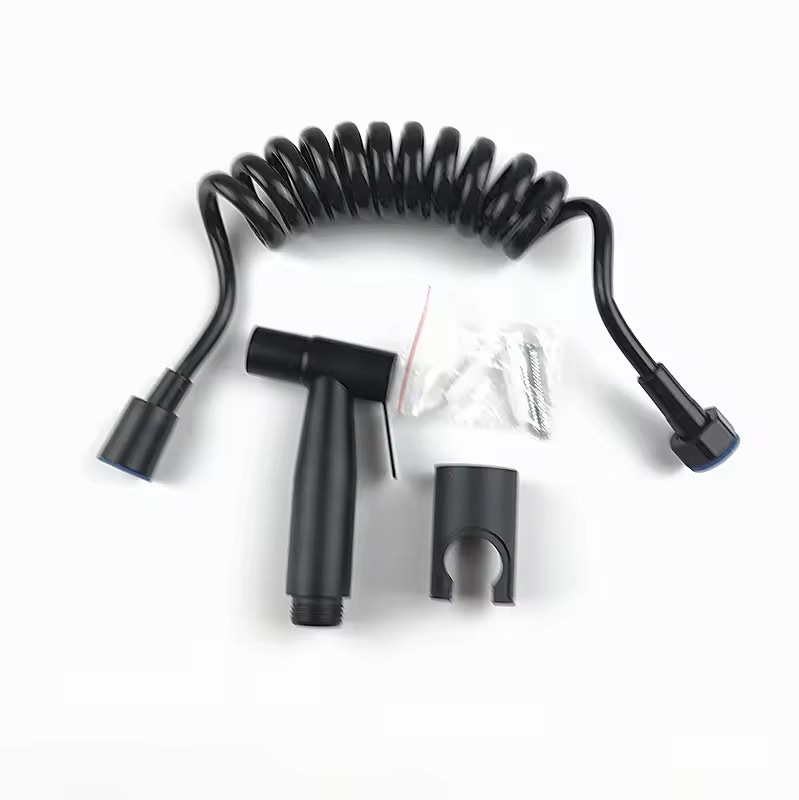Foreign Trade 304 Stainless Steel Bidet Spray Gun Blister Set Toilet Companion Spray Gun Pressurized Water Gun Flusher