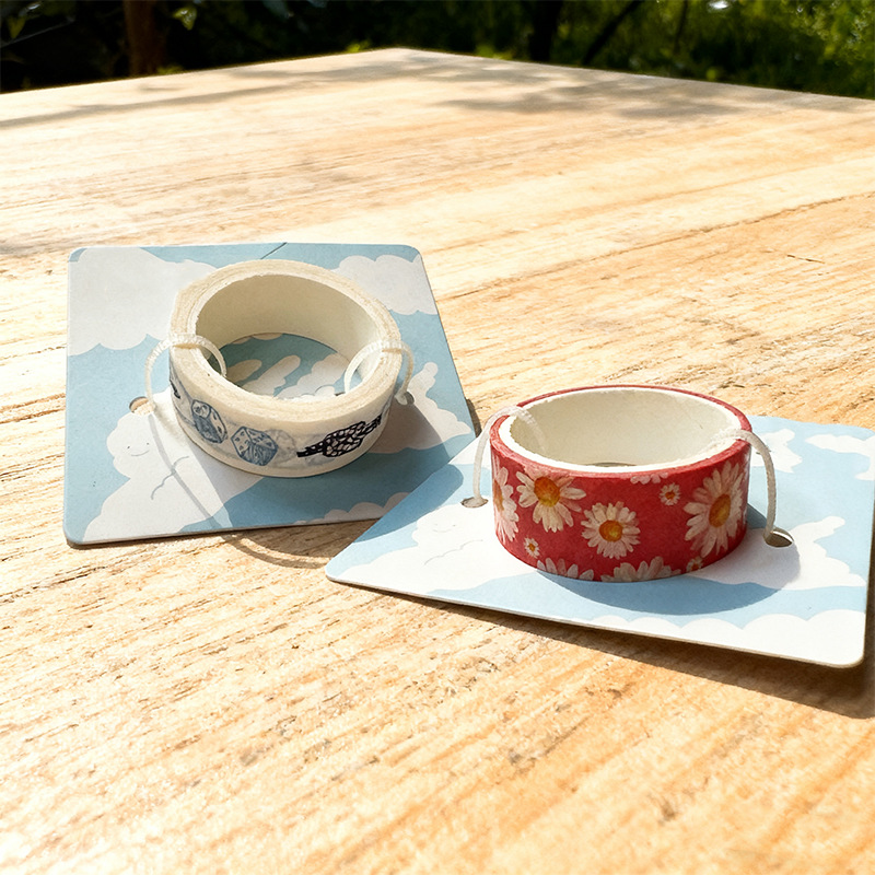 Customized Cross-Border Washi Tape Handbook Sticker Handbook Tape Back Card Colorful Cultural Creative Cartoon Creative Tape Set