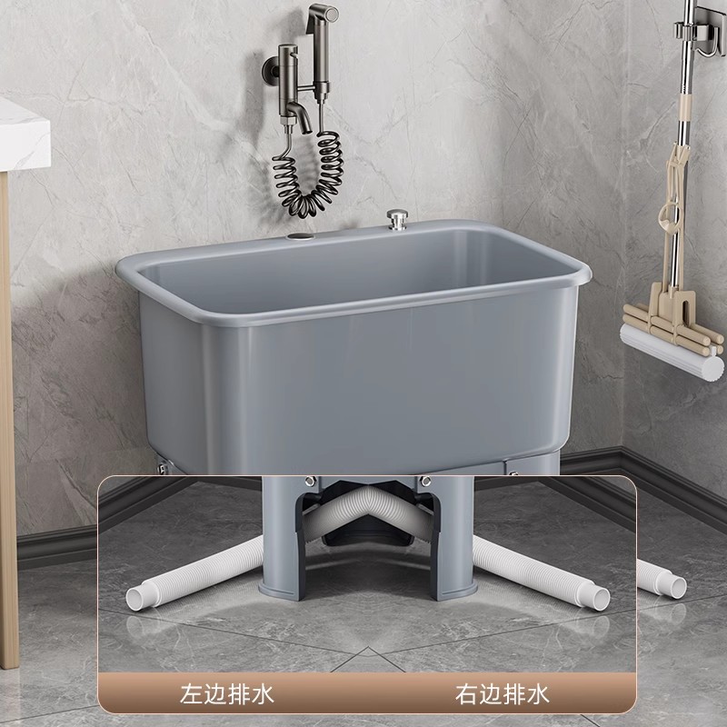 2023 New Style Mop Bucket Rectangular Floor Mop Bucket Household Toilet Automatic Washing Mop Bucket