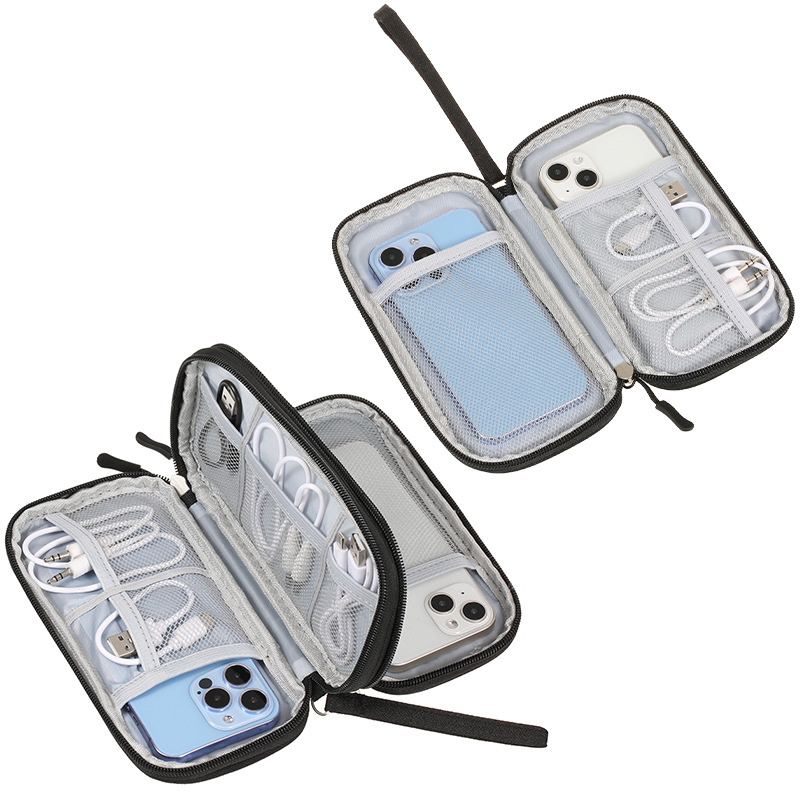 Suitable for digital accessories storage bag multi-layer power supply hard disk protective cover charging treasure U disk headset dust-proof data cable