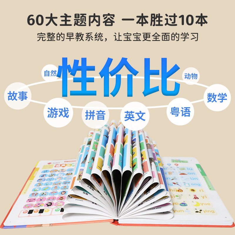 Leleyu Can Talk and Sing Early Education Audio Book for Kidsren Aged 0-9 Years Old Educational Reading and Sound Toys