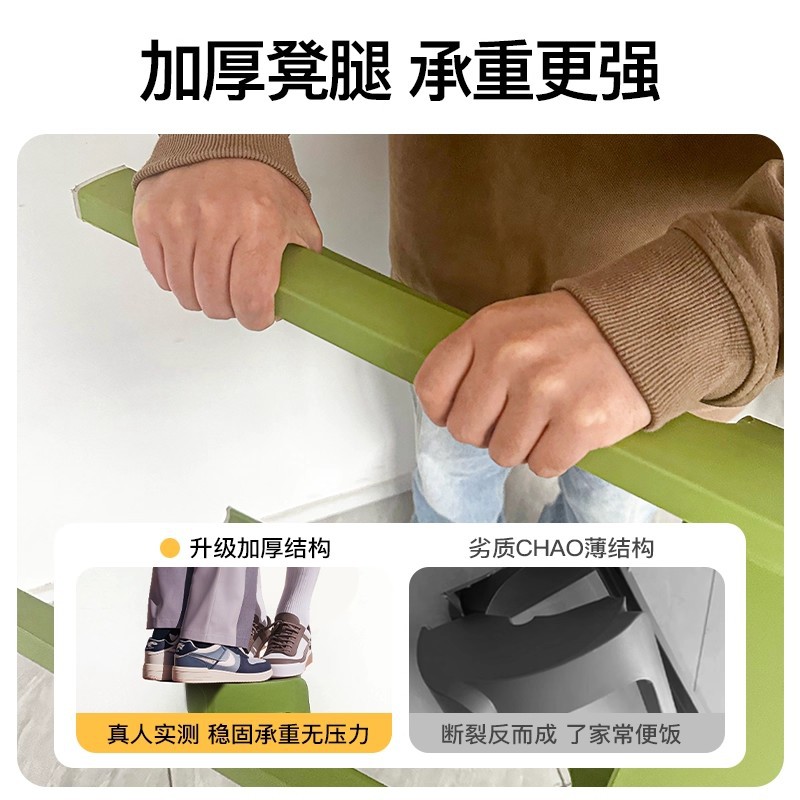 Thickened Plastic Stool for Home Use, Stackable Round Stool, Modern Simple Dining Table High Stool, Windmill Plastic Stool, Spare