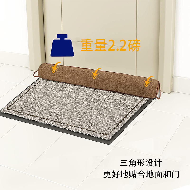 Door stop cross-border door seam cotton-filled door seal windshield door strip Amazon hot-selling door stop glass beads