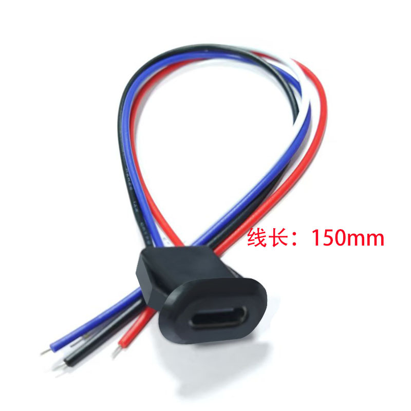 Typec 4P Direct Pressure Female Connector Welding Buckle Charging Socket USB C Interface Type-C Port