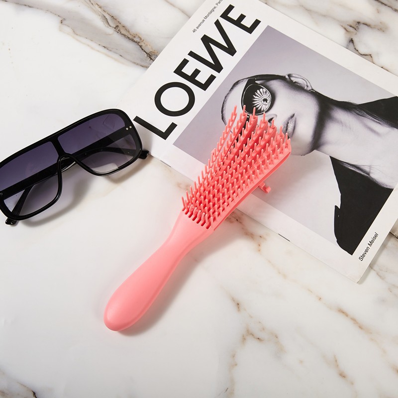 Cross-border eight-claw comb wholesale hairdressing massage straight hair comb shampoo straight hair eight-claw ribs comb hair styling big bend comb