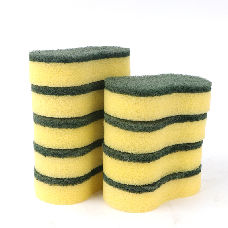 Kitchen Supplies Dishwashing Sponge Dishwashing Cloth Household High-density Sponge Wipe Cleaning Dishcloth Rag Wholesale
