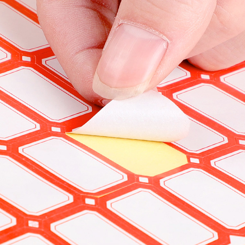 Handwritten blank price sticker self-adhesive sticker mouth paper label paper price classification sticker creative sticker