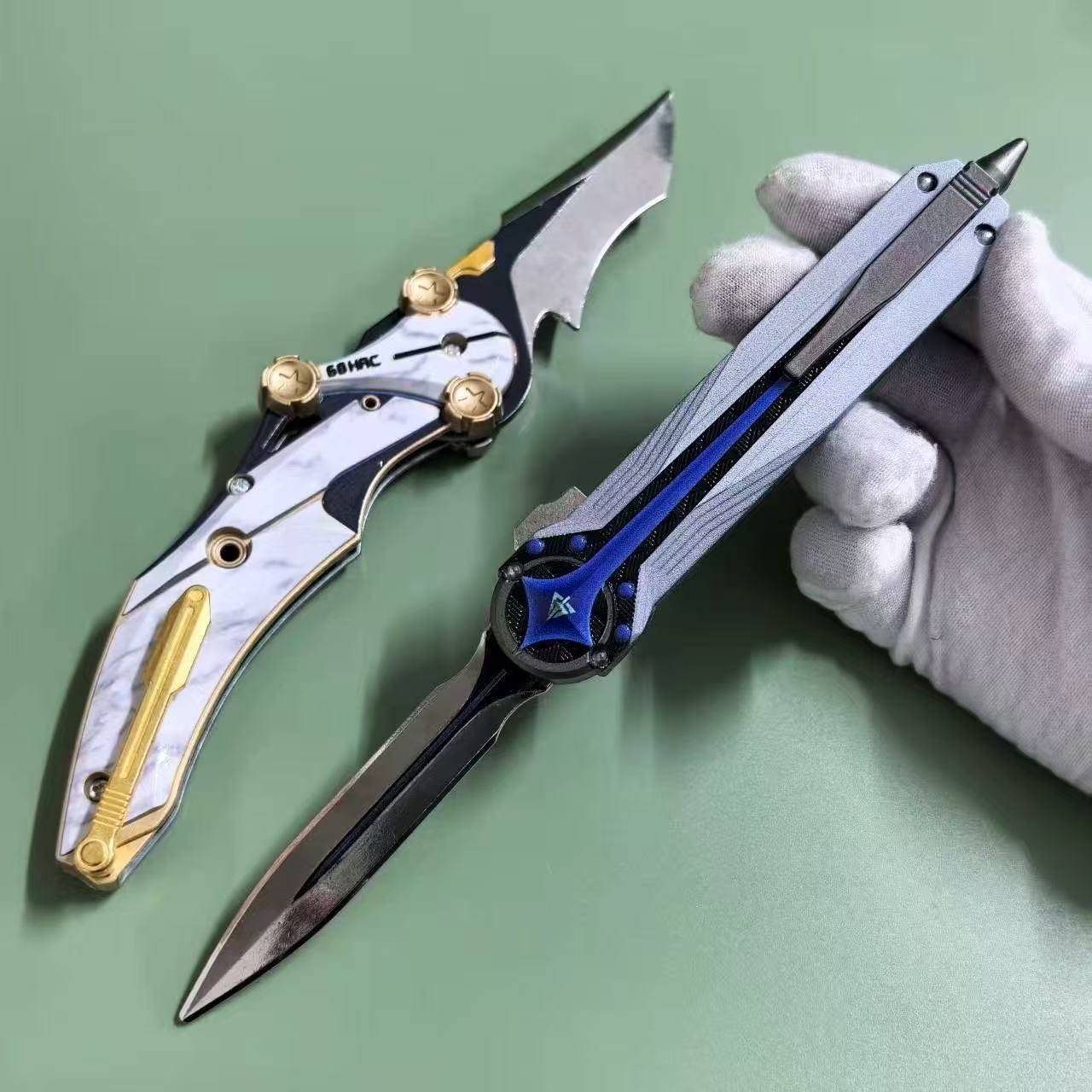 Delta Operation Weapon Polaris Knife Spring Knife Close Combat Weapon Model Peripheral Ornaments Educational Toys